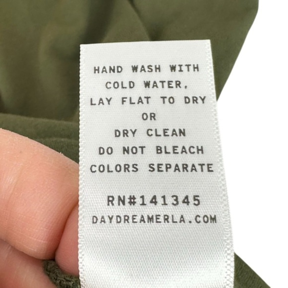 Daydreamer‎ Raised On Country Graphic Tee Olive Green Orange Puff Print Size M - Picture 5 of 6